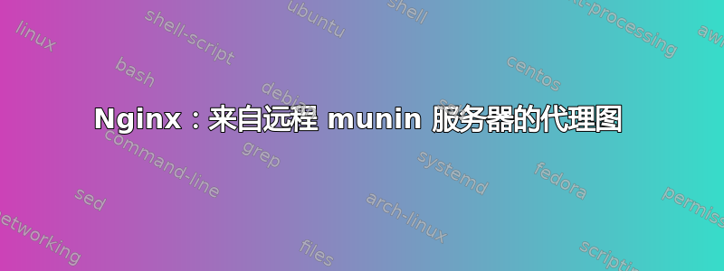 Nginx：来自远程 munin 服务器的代理图