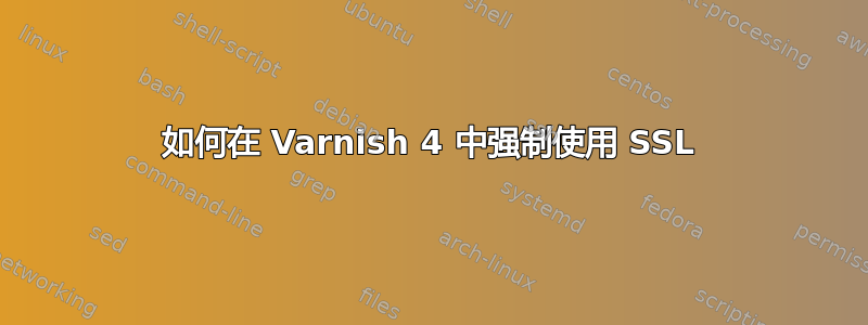 如何在 Varnish 4 中强制使用 SSL