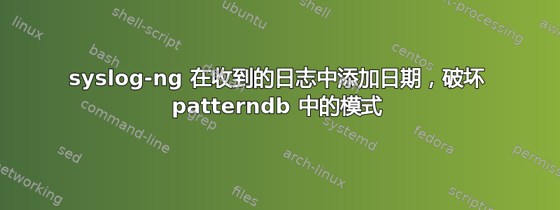 syslog-ng 在收到的日志中添加日期，破坏 patterndb 中的模式