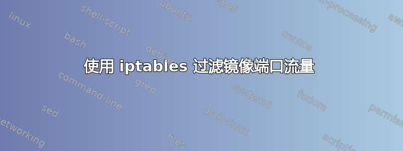 使用 iptables 过滤镜像端口流量