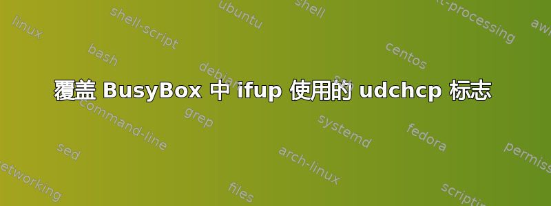 覆盖 BusyBox 中 ifup 使用的 udchcp 标志