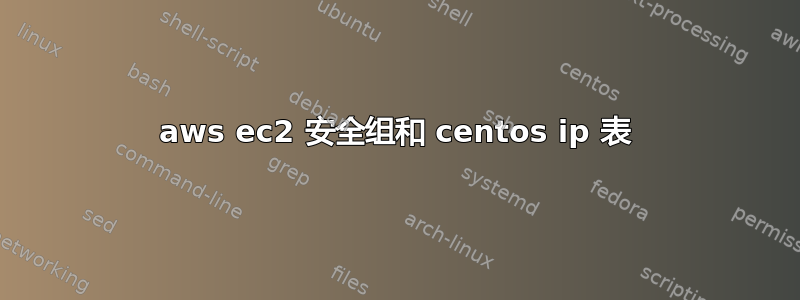 aws ec2 安全组和 centos ip 表