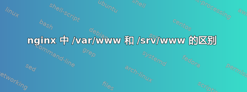 nginx 中 /var/www 和 /srv/www 的区别