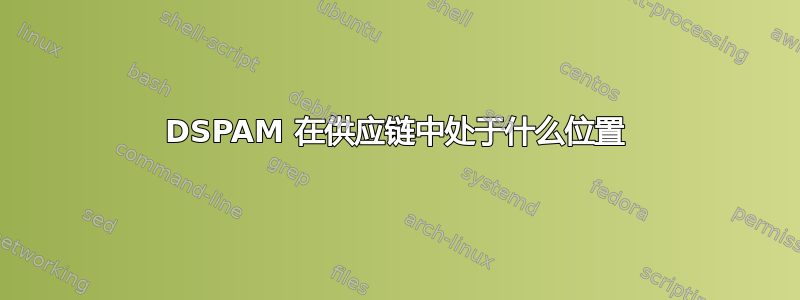 DSPAM 在供应链中处于什么位置