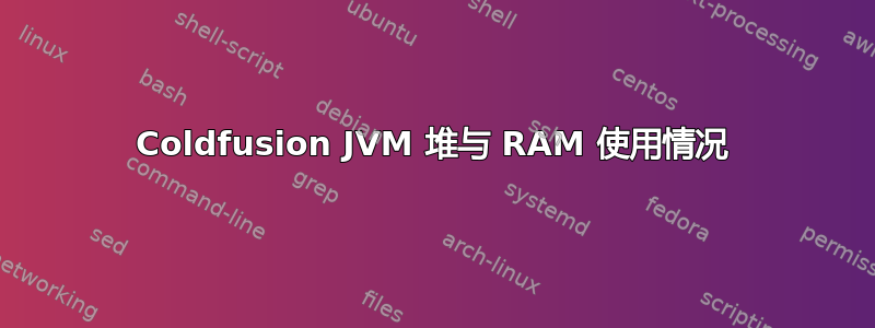 Coldfusion JVM 堆与 RAM 使用情况