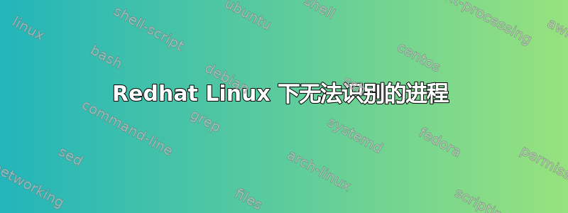 Redhat Linux 下无法识别的进程