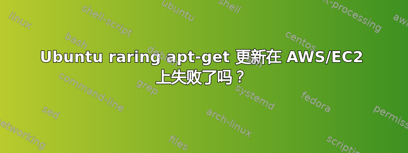 Ubuntu raring apt-get 更新在 AWS/EC2 上失败了吗？