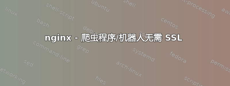 nginx - 爬虫程序/机器人无需 SSL