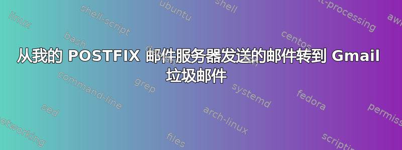 从我的 POSTFIX 邮件服务器发送的邮件转到 Gmail 垃圾邮件 