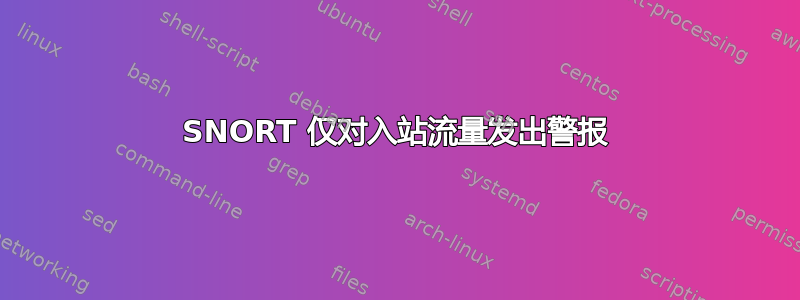 SNORT 仅对入站流量发出警报