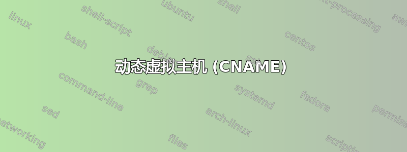 动态虚拟主机 (CNAME)