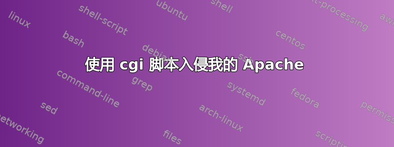 使用 cgi 脚本入侵我的 Apache