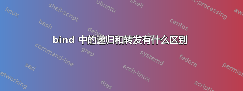 bind 中的递归和转发有什么区别