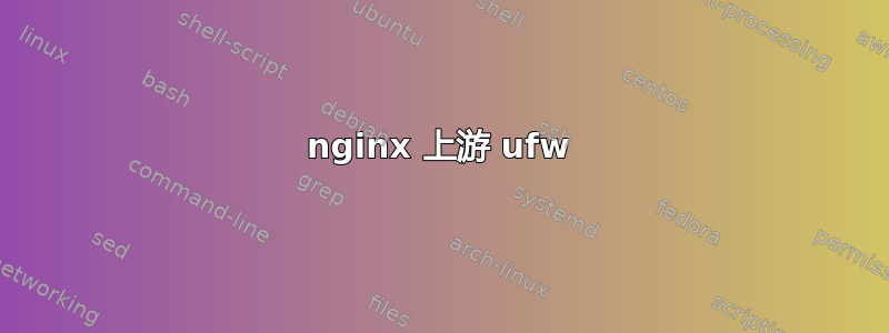 nginx 上游 ufw