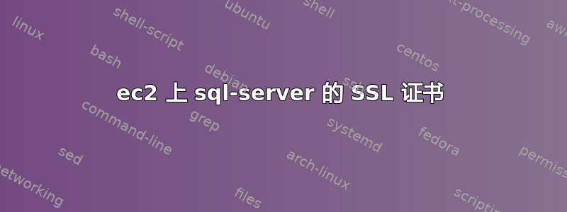 ec2 上 sql-server 的 SSL 证书