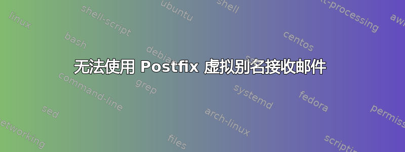 无法使用 Postfix 虚拟别名接收邮件