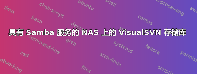 具有 Samba 服务的 NAS 上的 VisualSVN 存储库