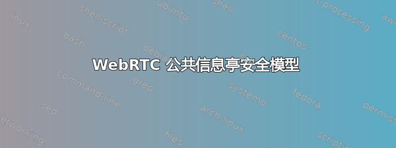 WebRTC 公共信息亭安全模型