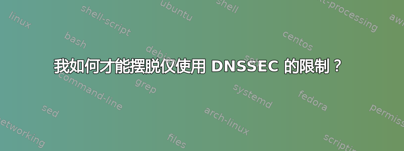 我如何才能摆脱仅使用 DNSSEC 的限制？