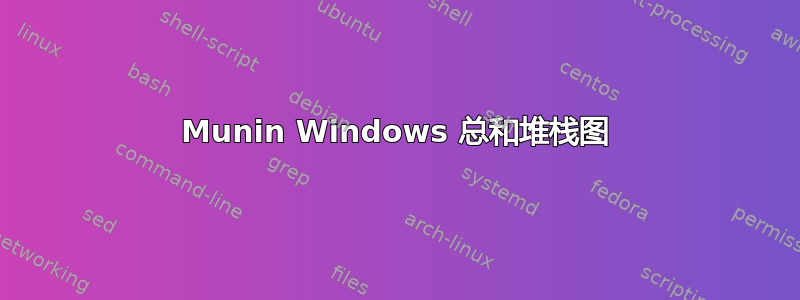 Munin Windows 总和堆栈图