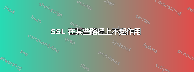 SSL 在某些路径上不起作用