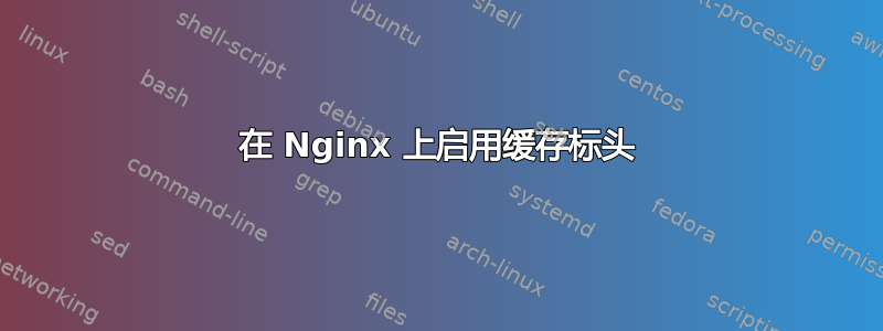 在 Nginx 上启用缓存标头