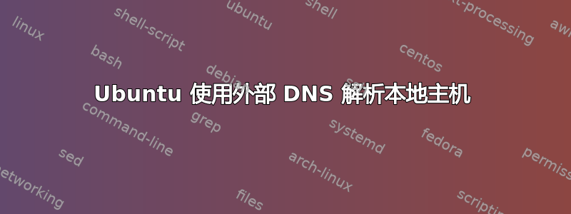 Ubuntu 使用外部 DNS 解析本地主机