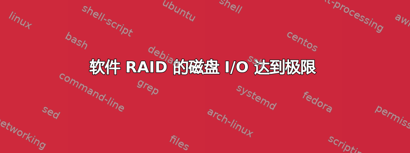 软件 RAID 的磁盘 I/O 达到极限