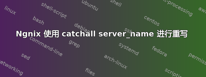 Ngnix 使用 catchall server_name 进行重写