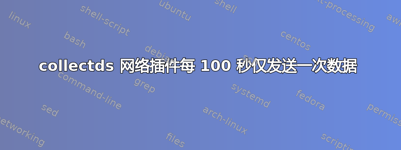 collectds 网络插件每 100 秒仅发送一次数据