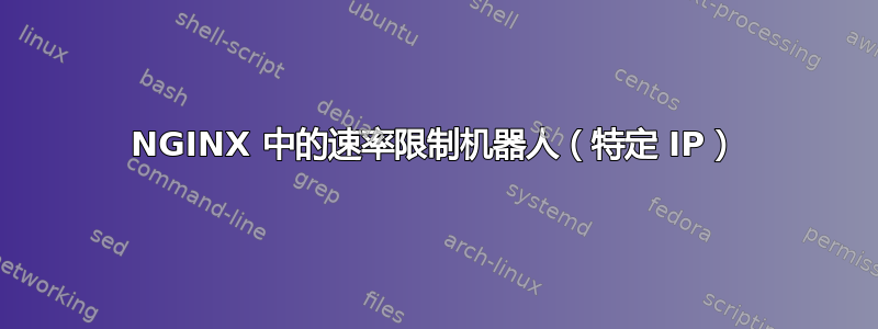 NGINX 中的速率限制机器人（特定 IP）