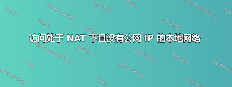 访问处于 NAT 下且没有公网 IP 的本地网络