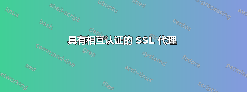 具有相互认证的 SSL 代理