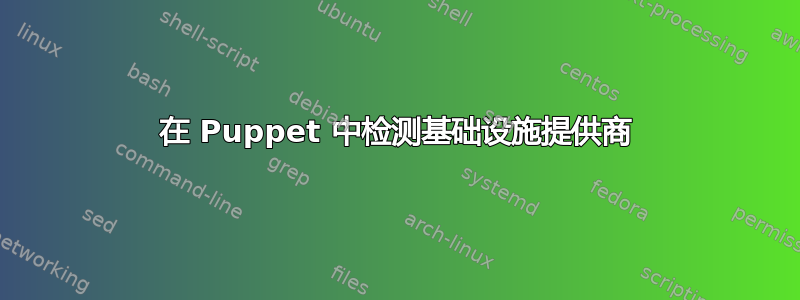 在 Puppet 中检测基础设施提供商