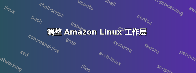 调整 Amazon Linux 工作层