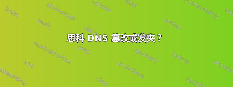 思科 DNS 篡改或发夹？