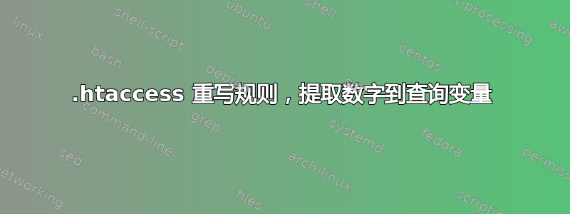 .htaccess 重写规则，提取数字到查询变量