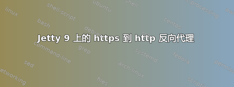 Jetty 9 上的 https 到 http 反向代理