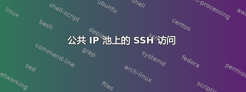 公共 IP 池上的 SSH 访问