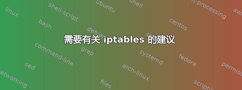 需要有关 iptables 的建议