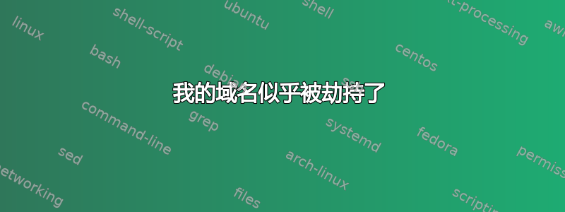 我的域名似乎被劫持了