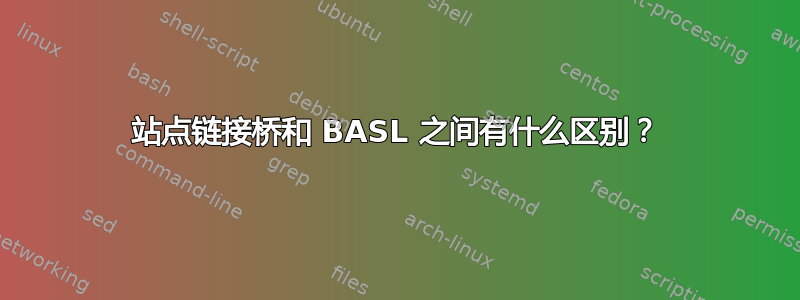 站点链接桥和 BASL 之间有什么区别？