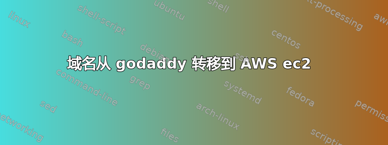 域名从 godaddy 转移到 AWS ec2 