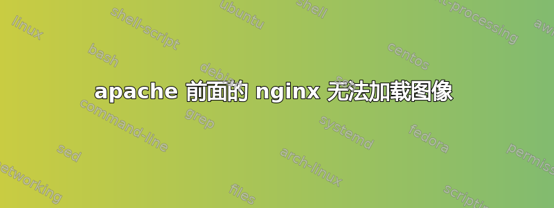 apache 前面的 nginx 无法加载图像