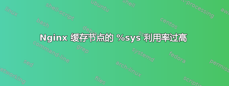 Nginx 缓存节点的 %sys 利用率过高