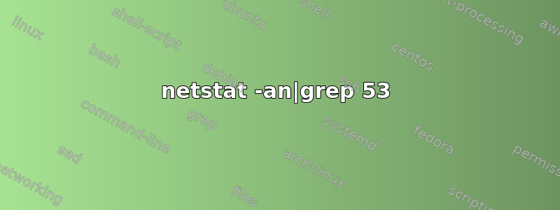 netstat -an|grep 53