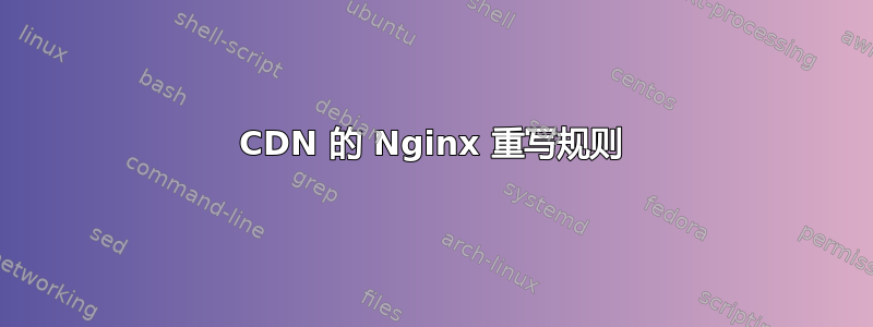 CDN 的 Nginx 重写规则