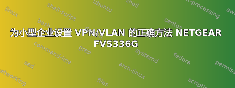 为小型企业设置 VPN/VLAN 的正确方法 NETGEAR FVS336G