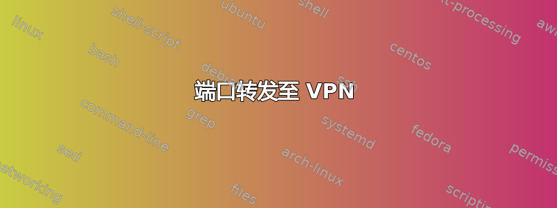 端口转发至 VPN