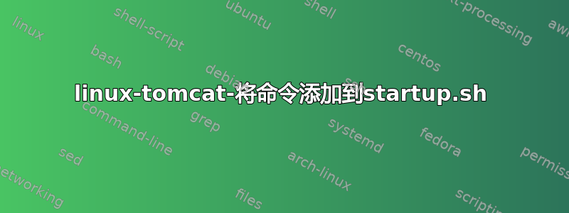 linux-tomcat-将命令添加到startup.sh